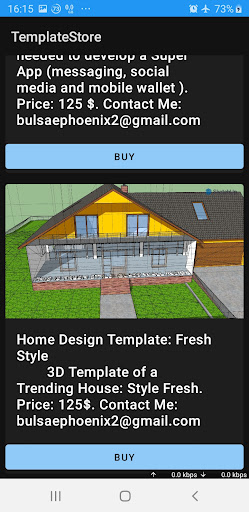 TemplateStore Screen 2