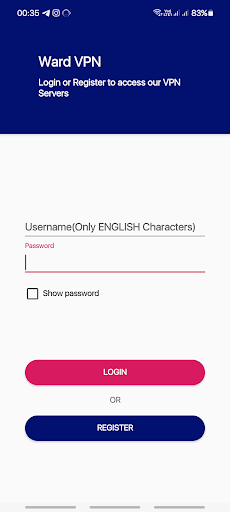 Ward VPN Screen 3