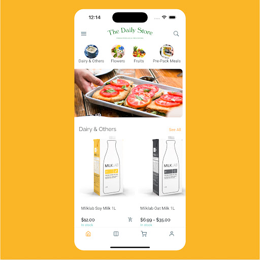 Android application The Daily Store screenshort