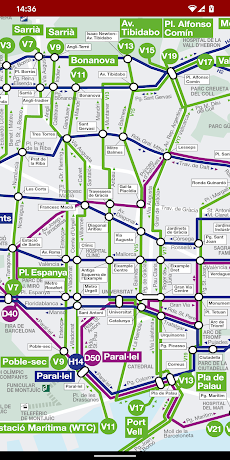 Barcelona Metro Map (Offline)のおすすめ画像3