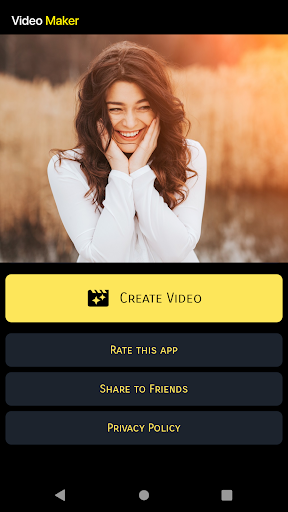 Android application ساخت کلیپ با عکس موسیقی‎ screenshort