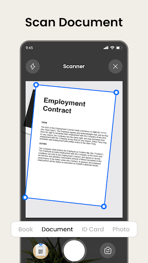 PDF Scan Document Photos Books Screen 3
