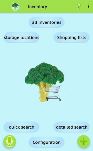 Android application Inventory and Shopping list screenshort
