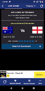 ENG vs AUS Live Cricket Score