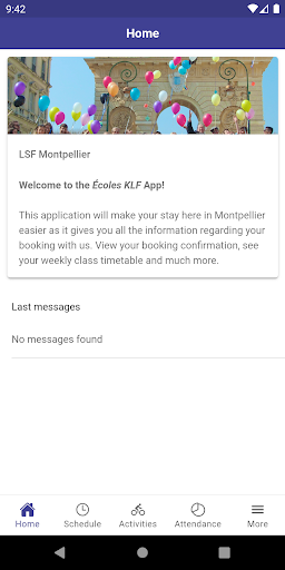 Android application Écoles KLF screenshort