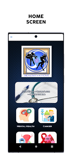 Android application Healthy on the Move screenshort
