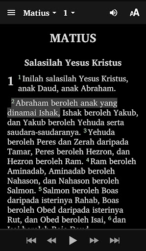 Android application Malay AVB Bible screenshort