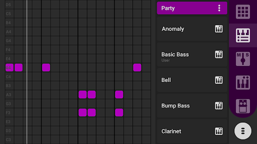 Sputter Music Sequencer Screen 2