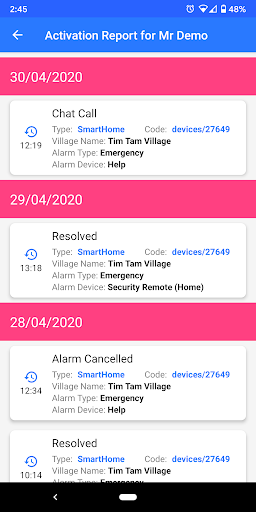 LifeGuard SmartCarer Screen 3
