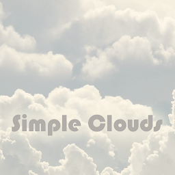 「Simple clouds ＋HOME的主題」圖示圖片