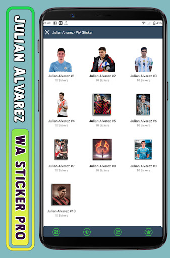 Android application Julian Alvarez - WA Sticker screenshort