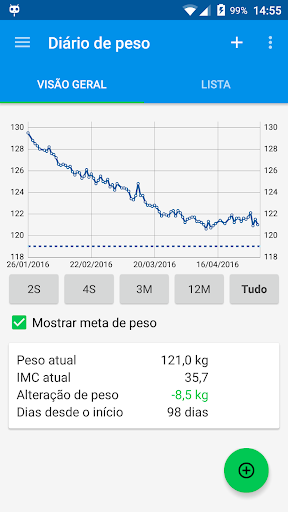 Visualização do aplicativo