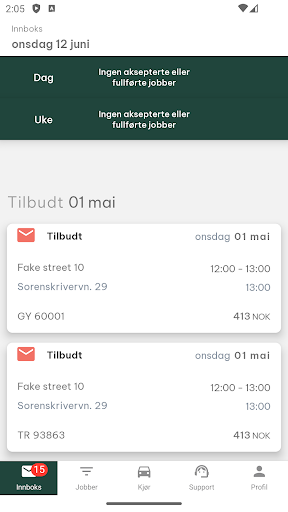 Android application GireDriver screenshort