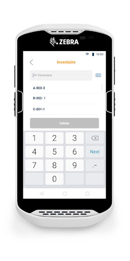 Warehouse mobility application Screen 3