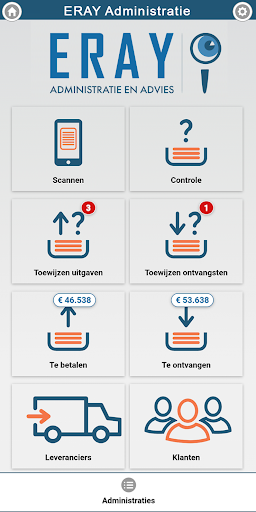 Android application ERAY Administratie en Advies screenshort