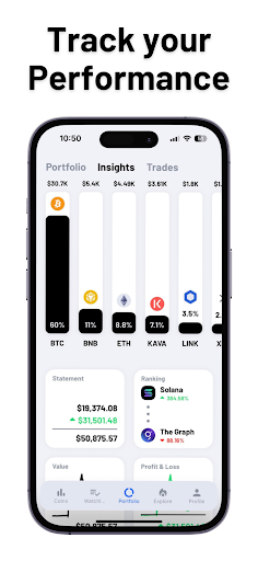 Screenshot of Coin Portfolio: Crypto Tracker