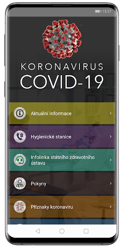 Android application Koronavirus COVID-19 screenshort