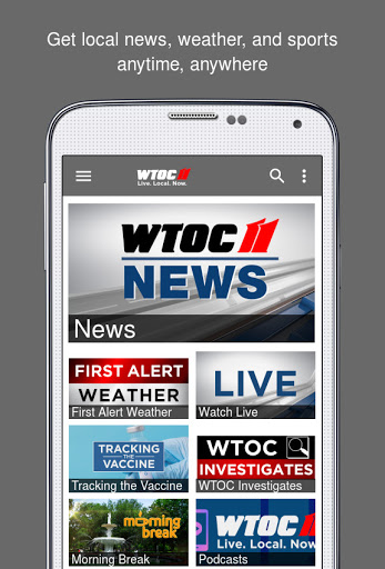 Screenshot of WTOC 11 News