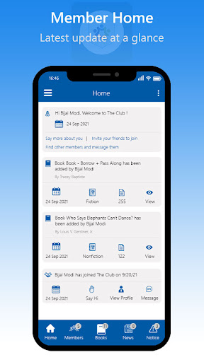 Android application Clubbly screenshort