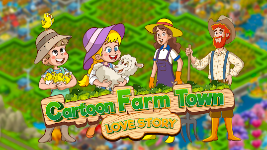 Cartoon Farm Town: Love Story