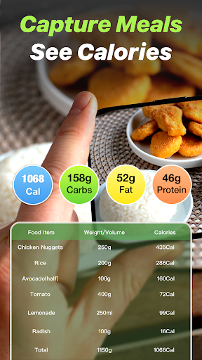 Android application CaloScanAI - Calorie Counter screenshort