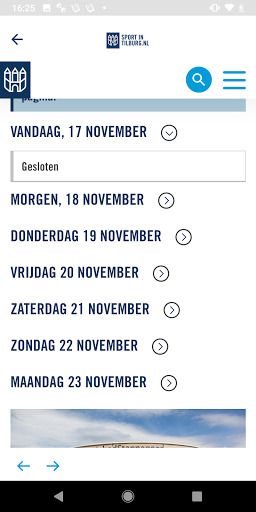 Sport in Tilburg Screen 2