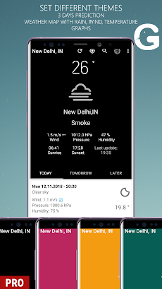 Weather Widget Galaxy S8 Pro S9 - Live Temperatureのおすすめ画像5