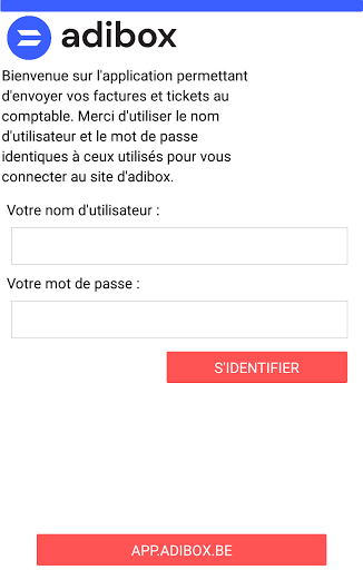 Android application adibox - Envoi documents screenshort