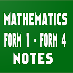 Cover Image of डाउनलोड Mathematics form 1 to 4 notes 1.0 APK