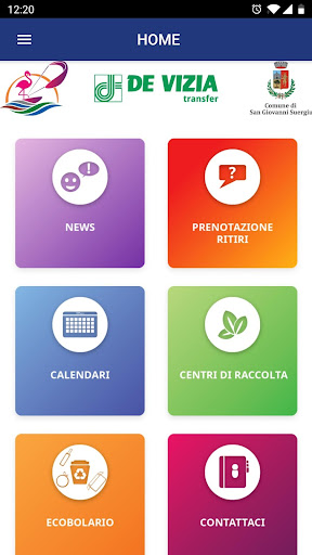 Android application Onda Sostenibile screenshort