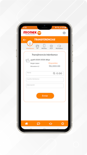 Captura de pantalla de InterConsumo: Crédito en 15min