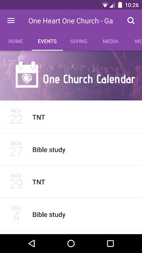 One Heart One Church Screen 2