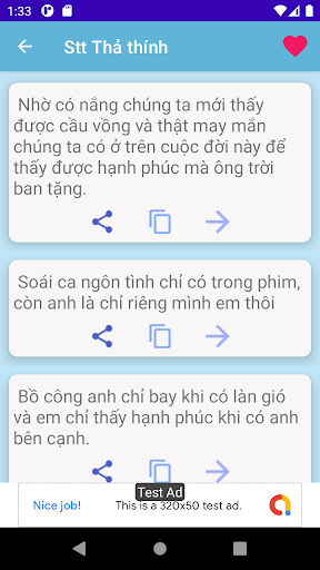 Stt Thả Thính - Tâm Trạng Screen 2