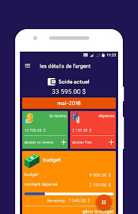 Aperçu de l'application