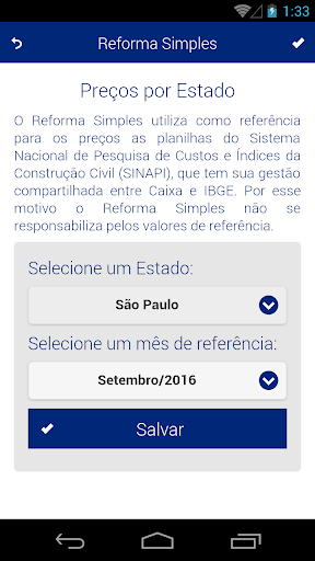Android application Reforma Simples screenshort