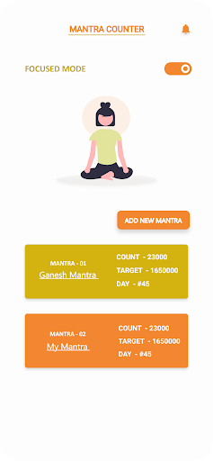 Mantra Counter Screen 2