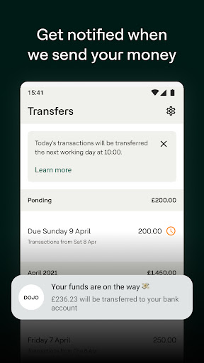 Dojo for Business – Payments Screen 3
