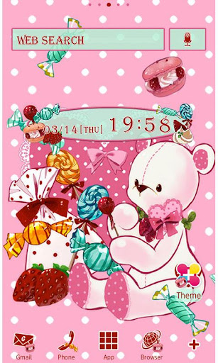 Android application Sweet Teddy Wallpaper screenshort