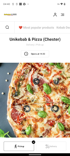 Android application Unikebab & Pizza screenshort