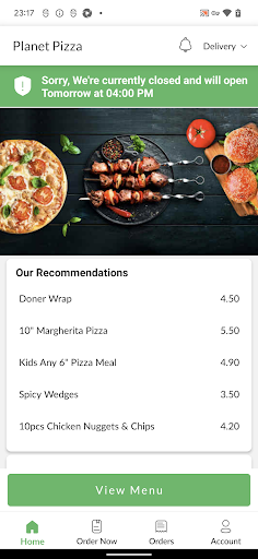 Planet Pizza Screen 2