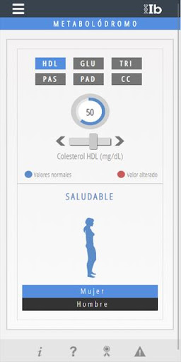 Android application Metabolódromo screenshort