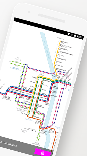 Portland Trimet Bus Rail Map