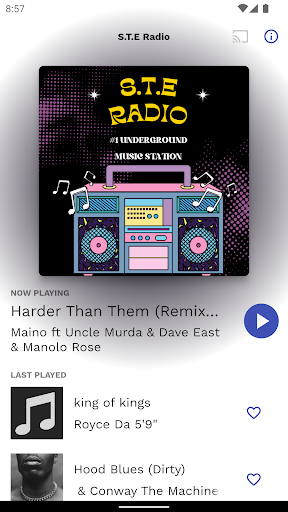 Android application S.T.E Radio screenshort