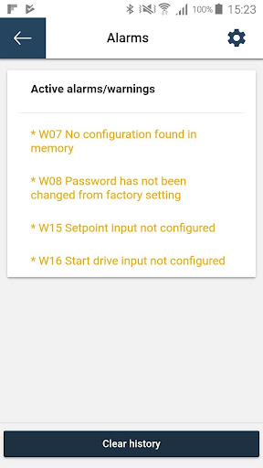 Android application Hägglunds ICp Mobile App screenshort
