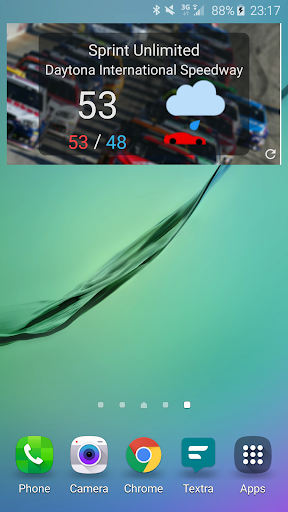 Android application Race Day Weather screenshort
