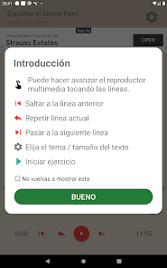 Captura 9 Himno Peru 6 Estrofas Aprender android