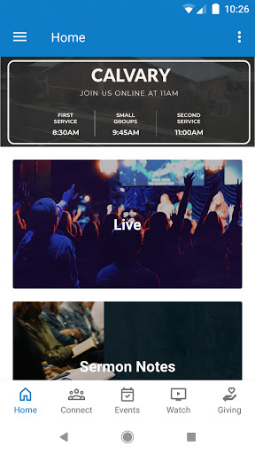 Android application Calvary Gladewater screenshort