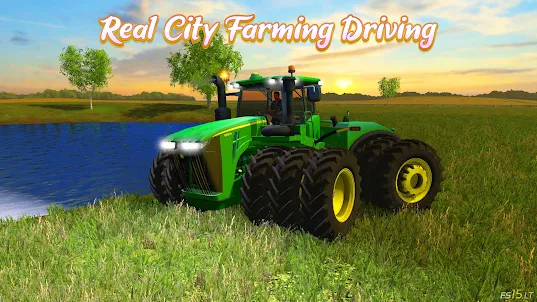 Real City Farming Driving Sim
