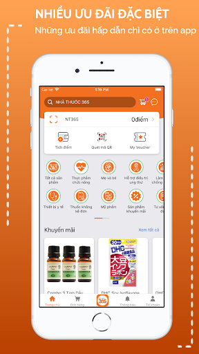 Android application Nhà thuốc 365 screenshort