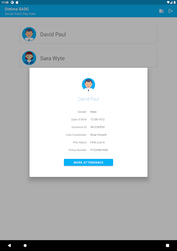 Android application Ontime SADC Attendance App screenshort